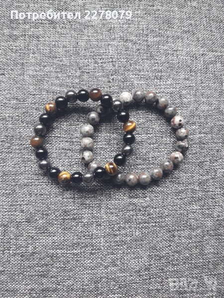 Гривни от полускъпоценни камъни - ръчна изработка, снимка 1