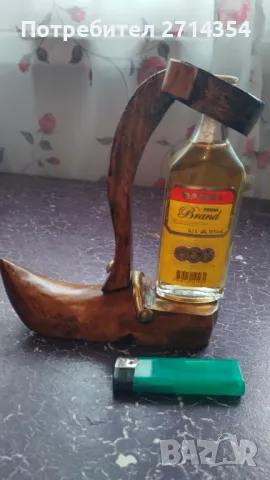 Антична дървена поставка за бутилка, снимка 6 - Антикварни и старинни предмети - 49333532