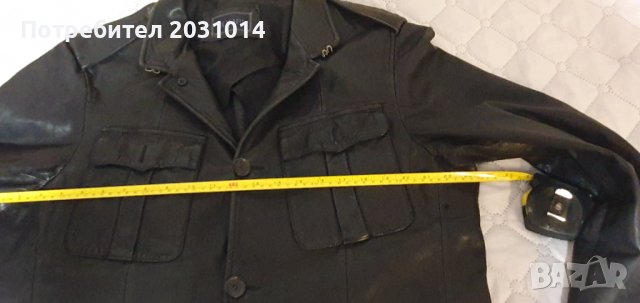 Черно мъжко яке от мека естествена кожа  марка Joop  в отлично състояние-220лв , снимка 14 - Якета - 39641275