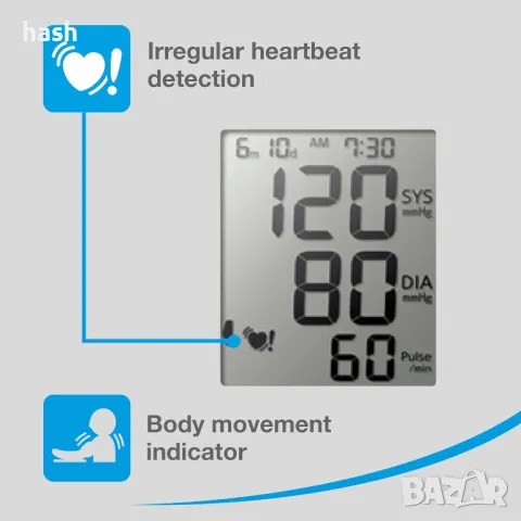 CITIZEN Цифров апарат за кръвно налягане CH456, снимка 6 - Друга електроника - 49778141