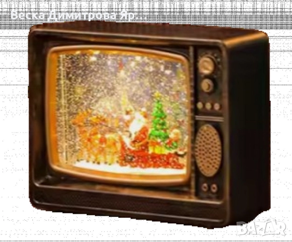 Коледен ретро телевизор - декорация, снимка 4 - Декорация за дома - 52250387