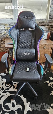 Професионален гейминг стол нов Dr.Shield Solar X, Oсветление 300 от германия чисто нов, снимка 15 - Столове - 41676018