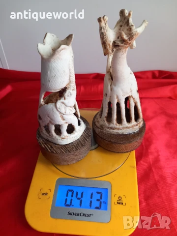 Статуетки СЛОНОВА Кост , Слончета и Жирафи, снимка 8 - Антикварни и старинни предмети - 51136700