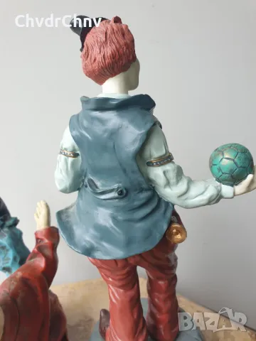 GILDE статуетки 15см-2кг/2бр колекционерска немска фигура на клоун, снимка 6 - Статуетки - 48319627