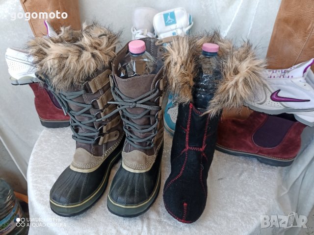 КАТО НОВИ водоустойчиви апрески SOREL® Snow Boots North Star, 39 -40 боти,100% ЕСТЕСТВЕНА КОЖА,ботуш, снимка 14 - Дамски апрески - 44242535