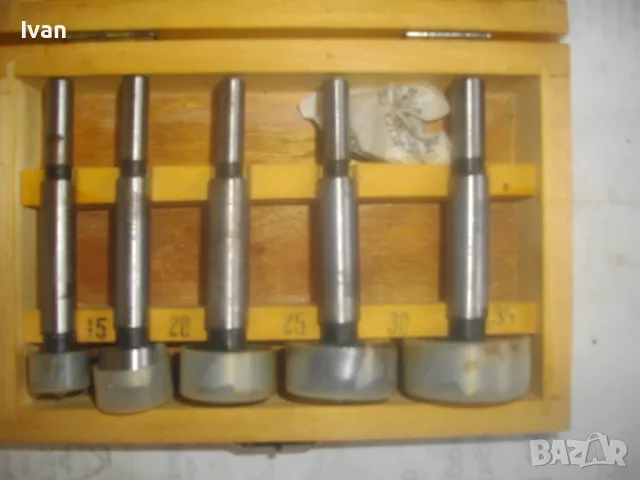 15-35мм НОВ КОМПЛЕКТ ГОЛЕМИ ФРЕЗЕРИ ЗА ОБЕРФРЕЗА В ДЪРВЕНА КУТИЯ ГЕРМАНИЯ/НИДЕРЛАНДИЯ, снимка 8 - Други инструменти - 49775576