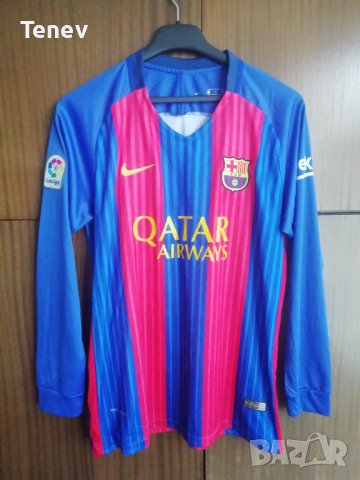 Barcelona Neymar Jr Nike оригинална тениска фланелка блуза Неймар Барселона дълъг ръкав XL, снимка 2 - Тениски - 42300808
