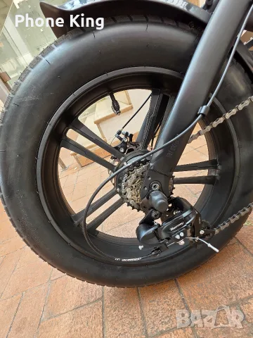 Електрическо колело Jeep E-Bike 20" Fat Folding bicycle като Нов!!!, снимка 3 - Велосипеди - 56151023
