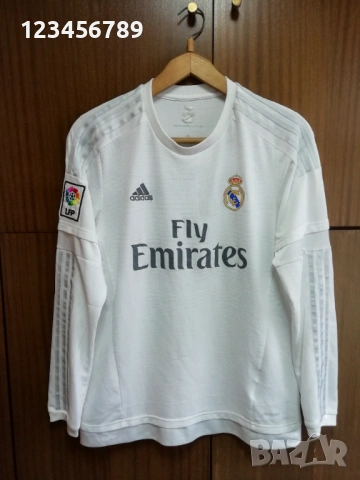 Real Madrid Ronaldo 2015/2016 adidas оригинална тениска фланелка екип Реал Мадрид Кристиано Роналдо , снимка 2 - Тениски - 53202596