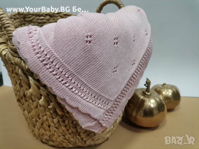 Бамбуково Одеяло за Дете или Бебе, стил Дантела - Цвят Розово, снимка 6 - Спални чували за бебета и деца - 38634350