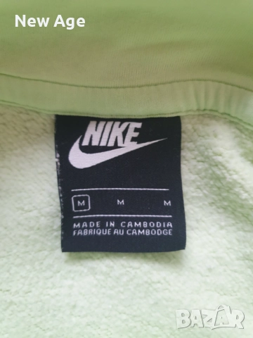 hoody Nike р. М - Оригинал - електриково зелено, снимка 7 - Суичъри - 49034346