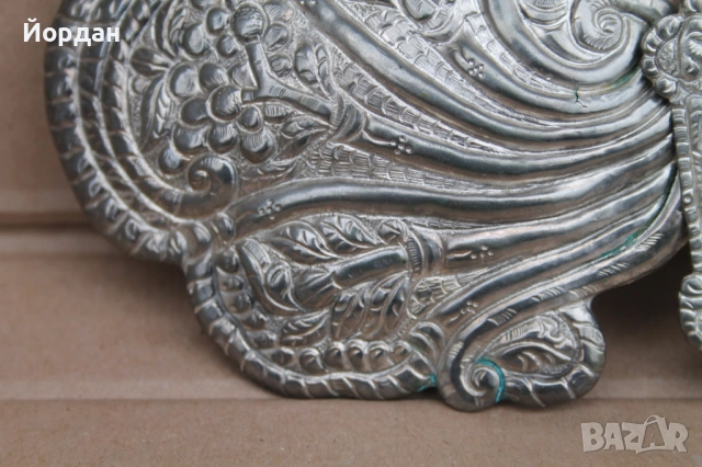 Сребърна възрожденска пафта, снимка 3 - Антикварни и старинни предмети - 53862912