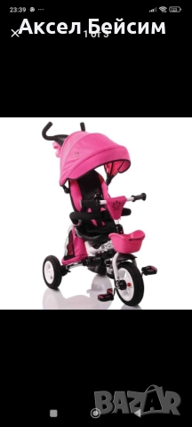 ДЕТСКА ТРИКОЛКА ЗА МОМИЧЕ НОВА ВЪВ РОЗОВ ЦВЯТ., снимка 2 - Детски велосипеди, триколки и коли - 52620407