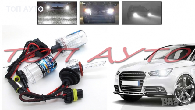 HID Ксенон Крушки 9005 HB3 9006 HB4 H8 H9 H11 6000K 35W 12V, снимка 1 - Аксесоари и консумативи - 36235299