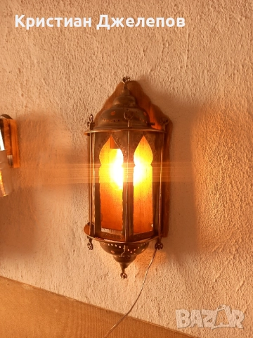 Декоративна лампа ръчна изработка, снимка 5 - Декорация за дома - 52211703