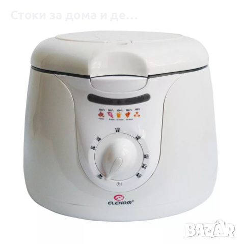 ✨Фритюрник ELEKOM ЕК-217, 1200 W, 2 L, Бял , снимка 1