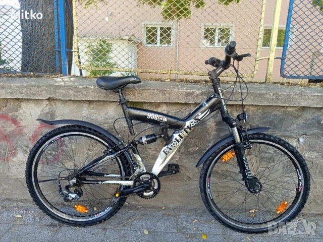 26 цола алуминиев велосипед с 21 скорости усилени капли амортисьори предни и задни , снимка 2 - Велосипеди - 51692693