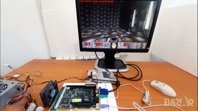 ⭐рядък Едноплатков компютър 386SX40, исталирани Windows 95, DOOM, DOOM2⭐, снимка 4 - Антикварни и старинни предмети - 41673065