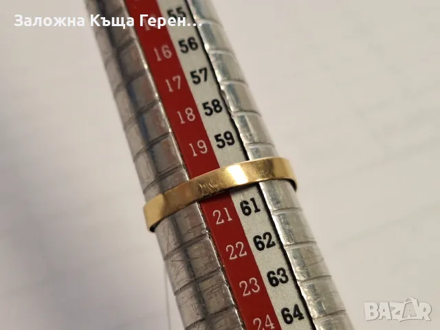 Златен пръстен 1,14гр., снимка 3 - Пръстени - 56258857