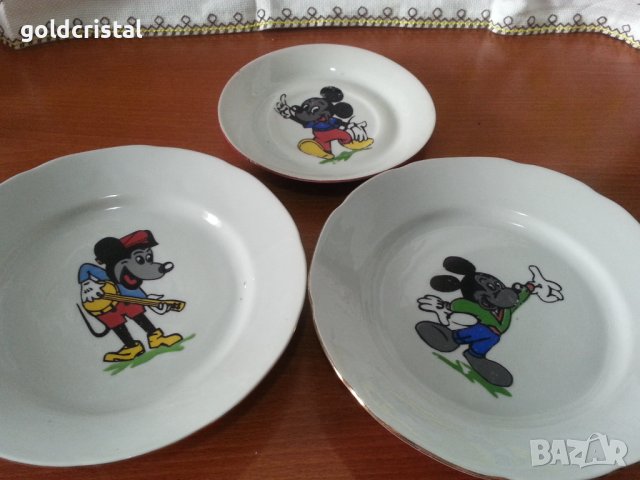 Стар български порцелан детски комплект за хранене , снимка 9 - Антикварни и старинни предмети - 41618318