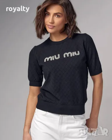 Miu Miu дамски тениски Различни цветове , снимка 10 - Тениски - 49698270