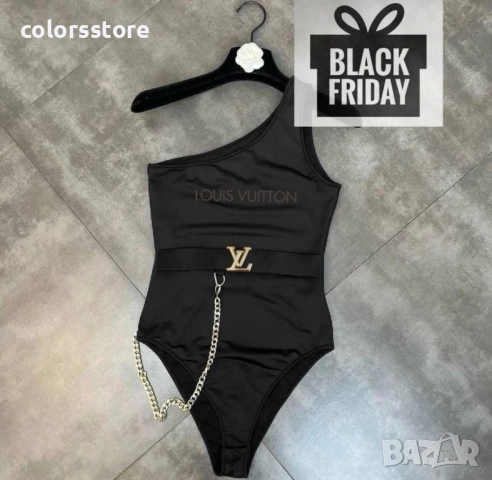 Черно боди Louis Vuitton/BR74t