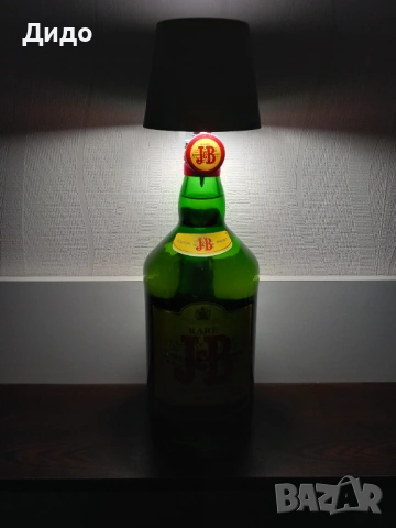 Сензорна LED лампа /черна/ за бутилка с акумулаторна батерия, снимка 6 - Лед осветление - 53777746