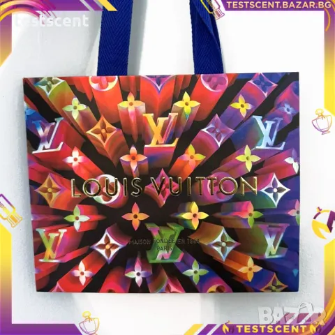Бутикова подаръчна торба Louis Vuitton Multicolored 22x18.5 Holiday Shopping Bag 