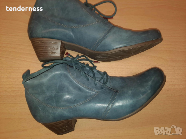 Tamaris, прекрасни боти от естествена кожа, снимка 5 - Дамски боти - 52034253