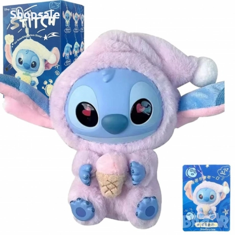 Сладка изненада с Miniso Stitch в пижама – колекционерска фигурка 15 см, снимка 8 - Плюшени играчки - 51950820
