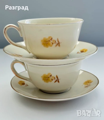 Винтидж чашки за чай KPM Germany, снимка 2 - Чаши - 51148689