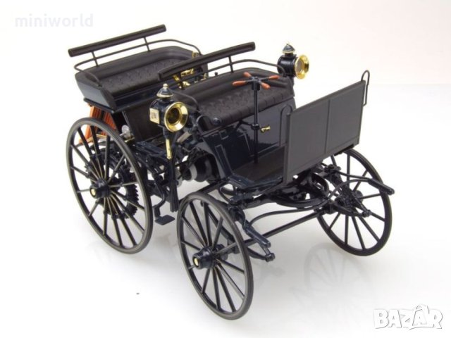 Daimler Motorkutsche 1886 - мащаб 1:18 на Norev моделът е нов в кутия, снимка 8 - Колекции - 41951305