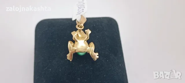 Златна висулка жаба-2,90гр/14кр, снимка 6 - Колиета, медальони, синджири - 49431129