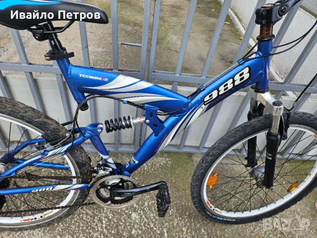 Алуминиев велосипед 26 цола TECNOBIKE-шест месеца гаранция, снимка 7 - Велосипеди - 52560908