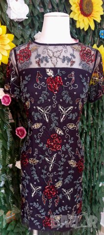 официална дизайнерска рокля с пайети и камъни, снимка 7 - Рокли - 41946807