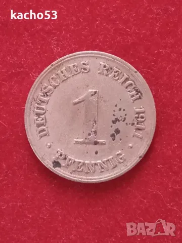 1 пфениг 1911 г. - D , Германия