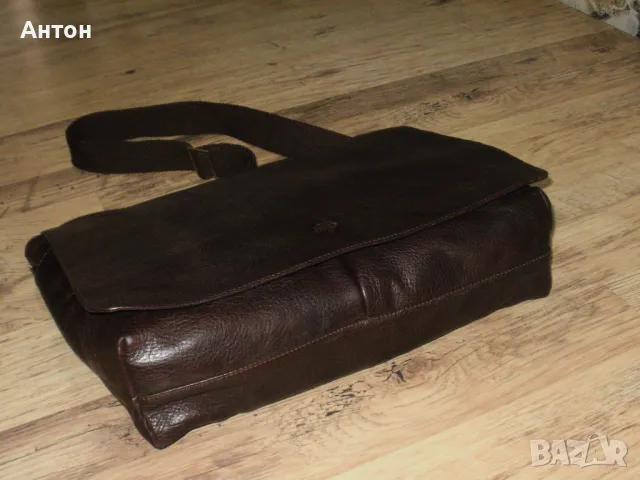оригинална винтидж бизнес чанта естествена кожа, снимка 3 - Чанти - 49892751