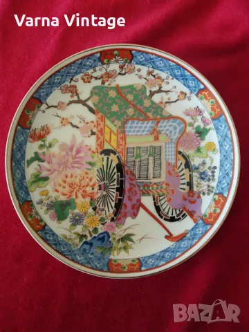 Колекционерска порцеланова чиния. Япония. марк., снимка 2 - Колекции - 49914215