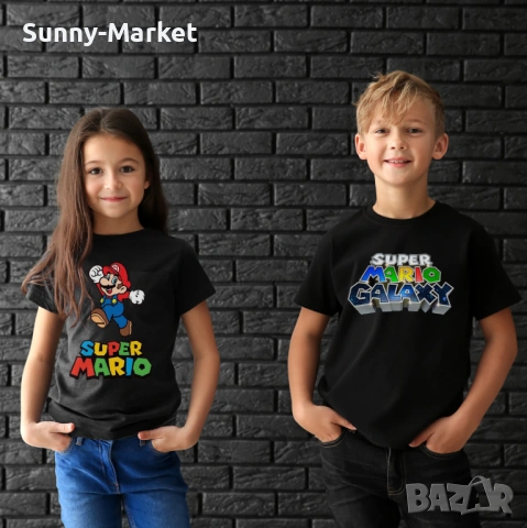 СУПЕР МАРИО дамски , детски и мъжки тениски и блузи , снимка 6 - Тениски - 53584433