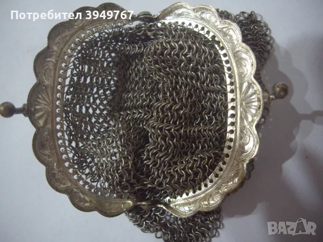 Старо дамско съчаново портмоне., снимка 4 - Други - 49444727