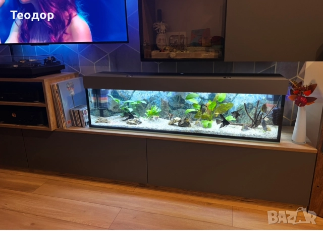 Аквариум снапълно оборудван 105 литра