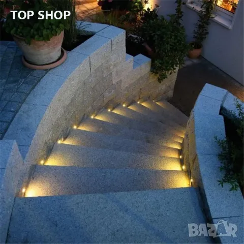 LED светлини за двор, градина, стълби, пътеки, под 10 броя, снимка 5 - Външни лампи - 49682807