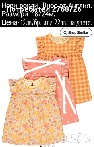 Нови ЛЕТНИ РОКЛИ, снимка 12 - Детски рокли и поли - 50123709