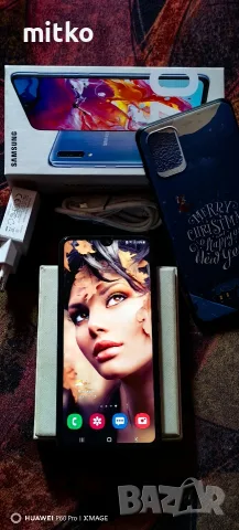 SAMSUNG GALAXY A70-Перфектно състояние.Пълен комплект, снимка 4 - Samsung - 56184013