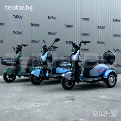 Електрическа триколка 2+1 750.1 ТИП VESPA STYLE с диференциал Нов модел, голяма равна седалка, подхо, снимка 17 - Мотоциклети и мототехника - 52407229