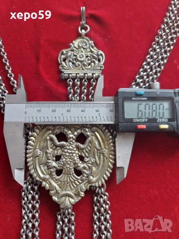 Огромен стар сребърен накит в отлично състояние , 3 900 лв, снимка 9 - Антикварни и старинни предмети - 52272913