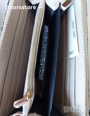 Луксозно бежаво портмоне  Guess код SG-R31P, снимка 5 - Портфейли, портмонета - 41801297