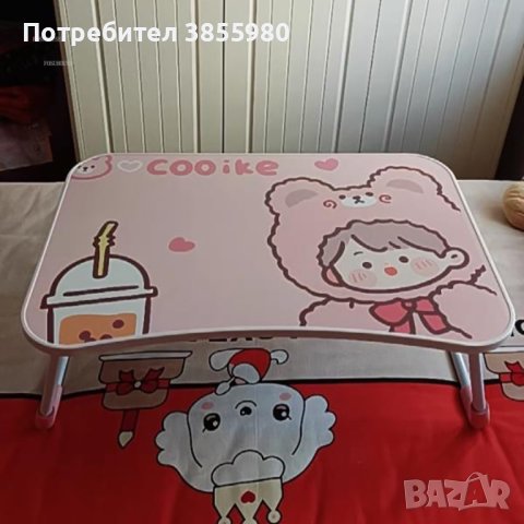 Мини детска масичка с чекмедже и място за чаша, снимка 2 - Мебели за детската стая - 42636668