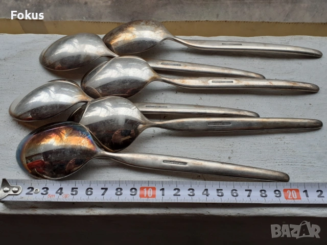 Комплект луксозни маркови дебело посребрени лъжици WMF, снимка 6 - Антикварни и старинни предмети - 53498711