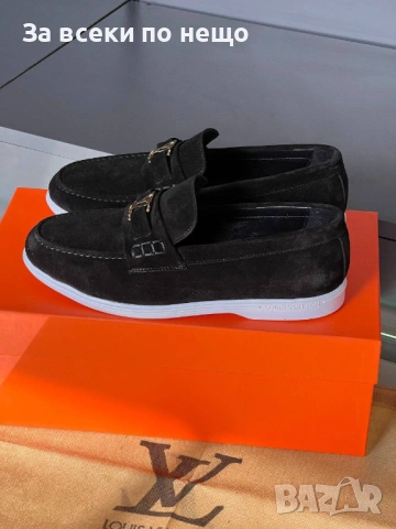 Louis Vuitton Мъжки Ежедневни Обувки Естествена кожа Луис Витон - Налични Различни Цветове Код E1279, снимка 11 - Ежедневни обувки - 53756280
